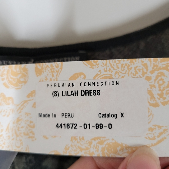 Peruvian Connection Lilah Long Sleeve 100% Pima Cotton Sweater Dress Size S NWT - Picture 4 of 7